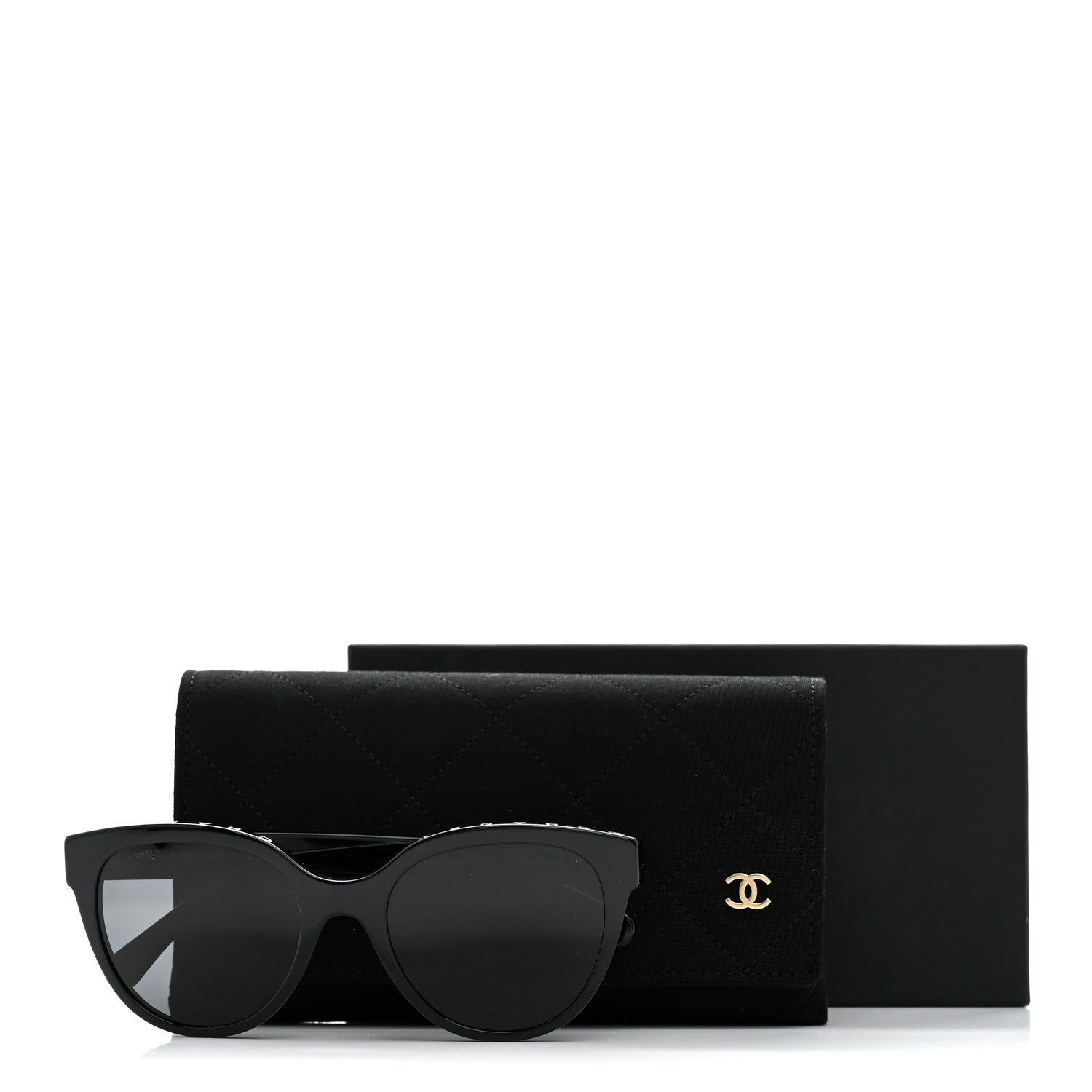 Chanel Acetate CC Butterfly Sunglasses 5414-A Black 7 of 7