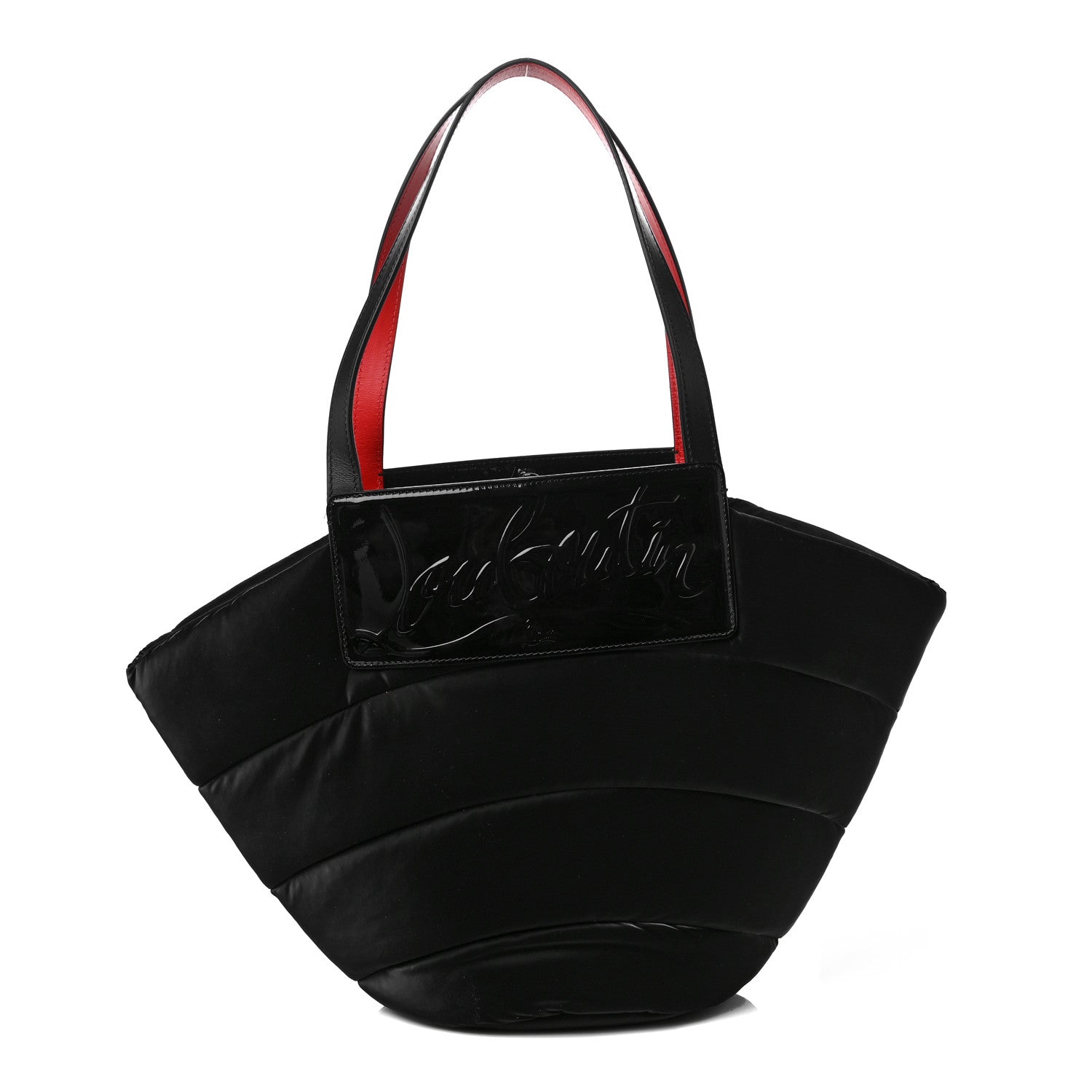 Christian Louboutin Nylon Puffer Loubishore Tote Black 1 of 7