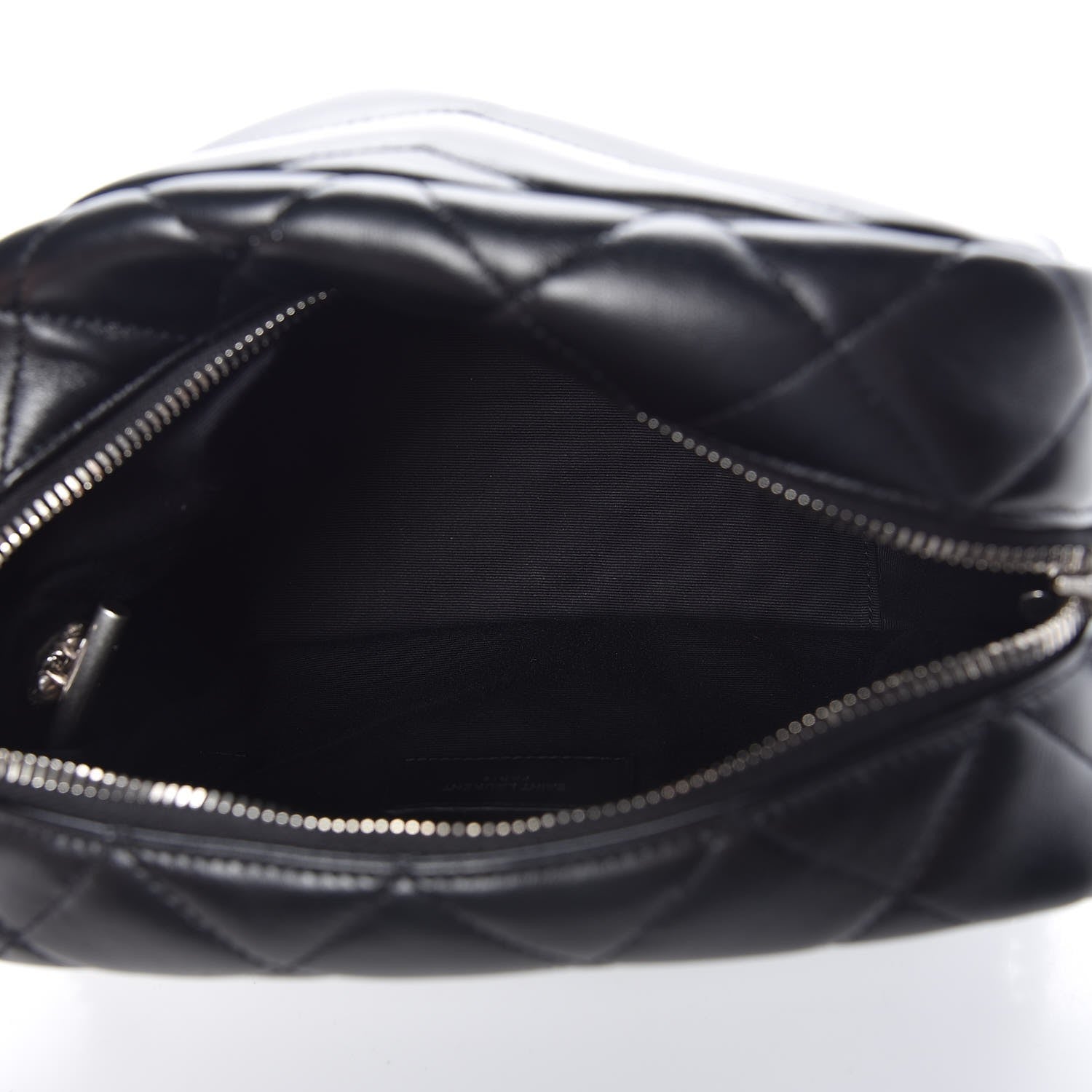 Saint Laurent Calfskin Y Quilted Monogram Small Loulou Bowling Bag Black 5 of 6