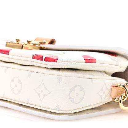 Louis Vuitton LV X TM Monogram Cerises Pochette Metis East West White 9 of 10