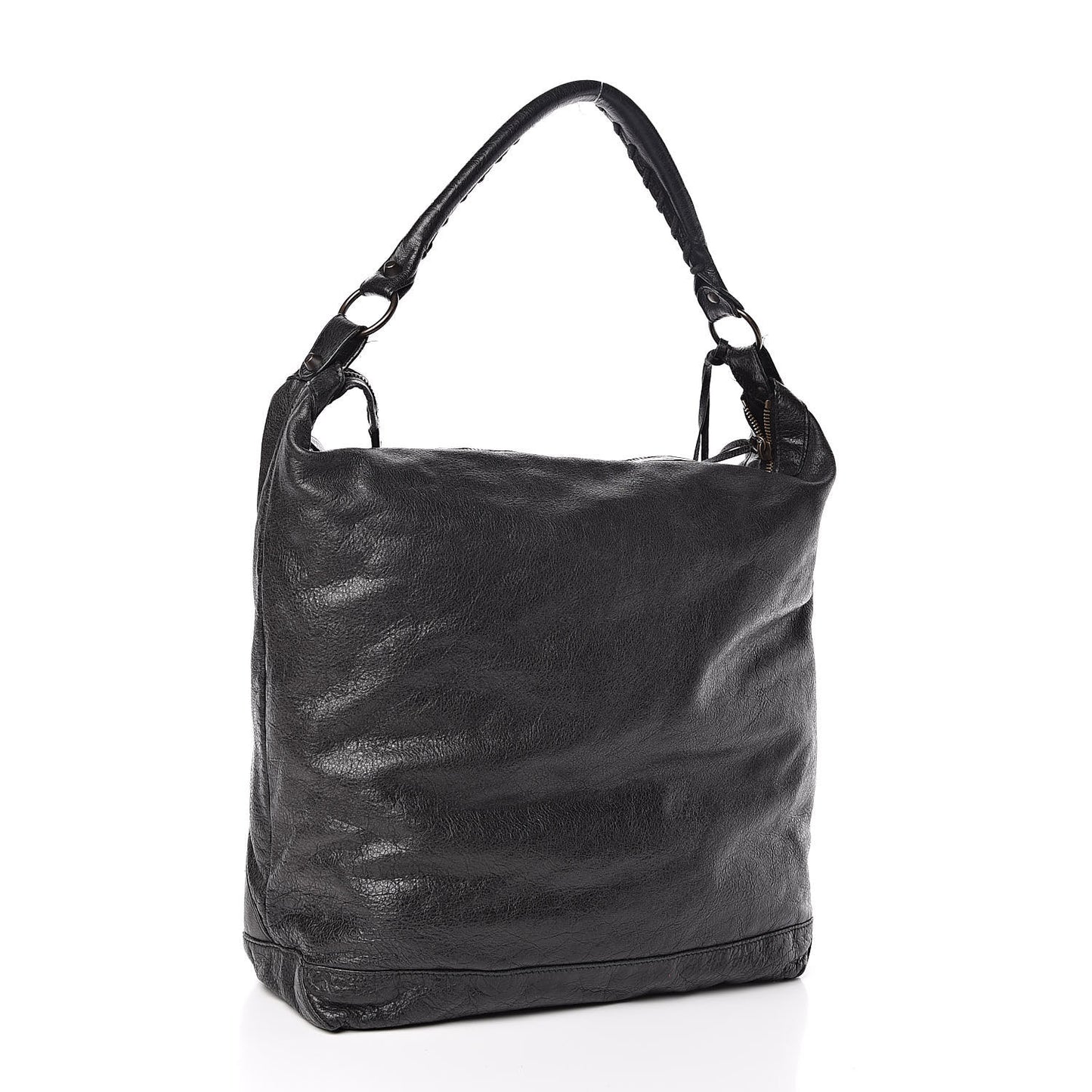 Agneau Classic Hardware Day Hobo Black