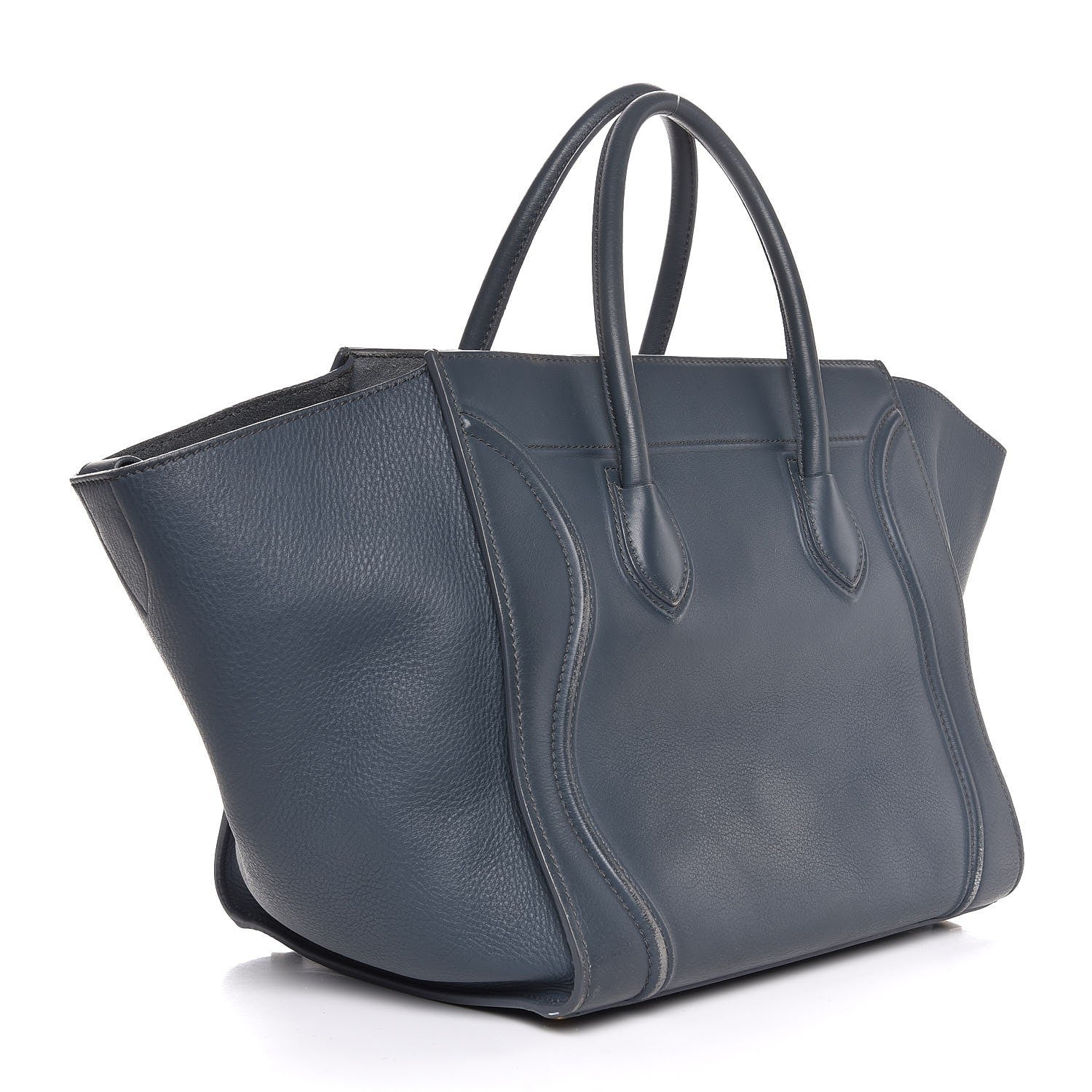 Celine Supple Calfskin Medium Phantom Luggage Slate Blue 3 of 26