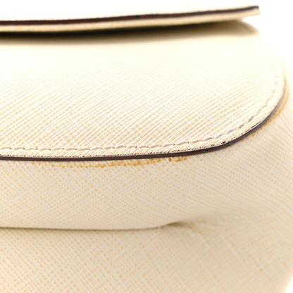 Salvatore Ferragamo Saffiano Gancio Chain Flap White 11 of 15