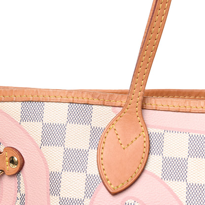 Louis Vuitton Damier Azur Tahitienne Neverfull MM 18 of 19