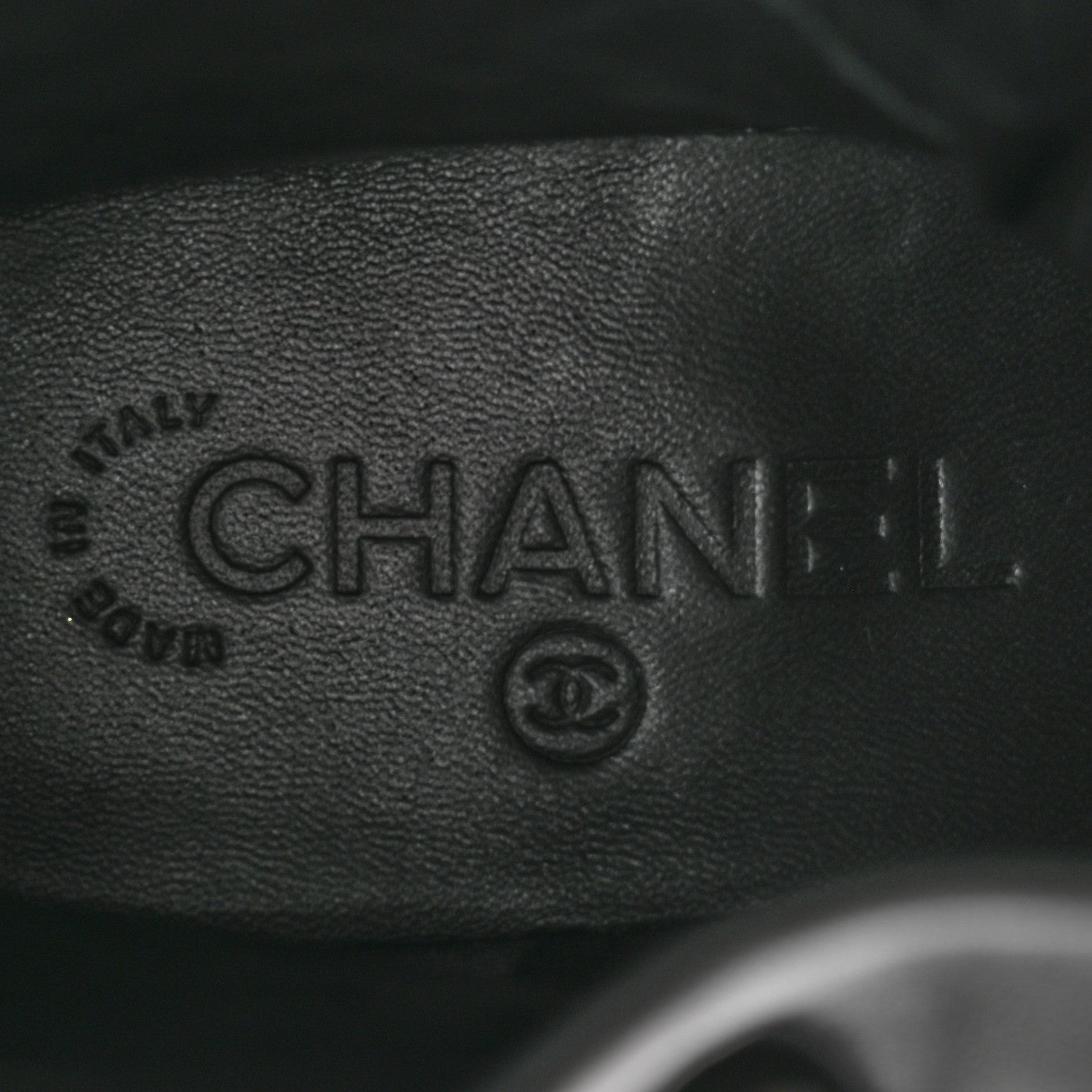 Chanel Suede Quilted CC Lace Up Combat Boots 38.5 Black 7 of 8