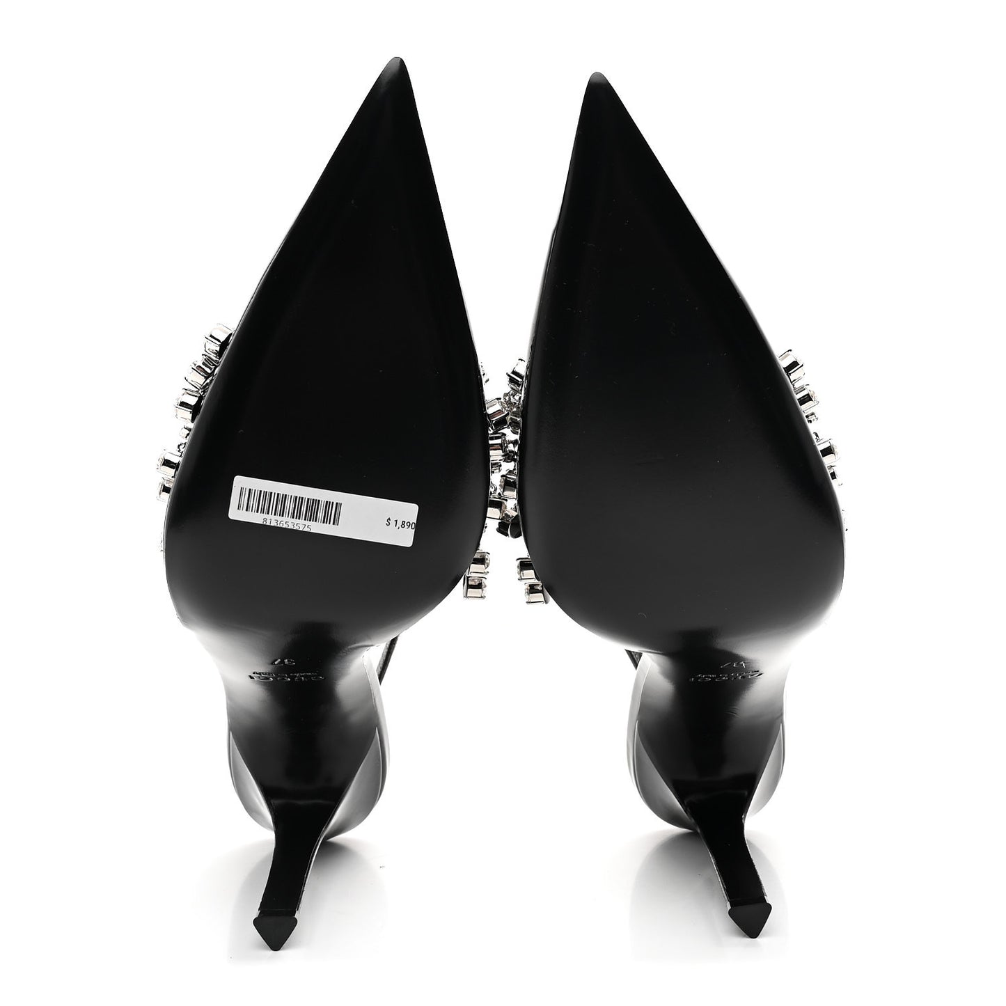 Vernice Crystal Embellished Guinevere Slingback Pumps 37 Black