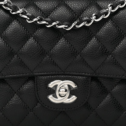 Chanel Caviar Quilted Medium Double Flap Black 8 of 12