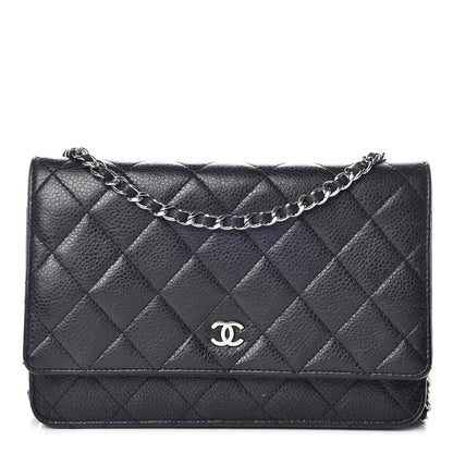 Chanel Caviar Quilted Wallet On Chain WOC Black 1 of 17