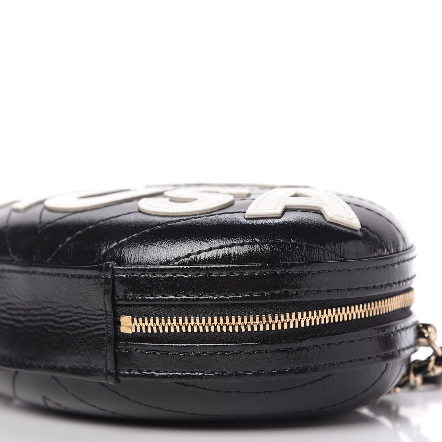 Chanel Lambskin Embroidered Chevron Quilted La Pausa Tassel Clutch Black 7 of 11