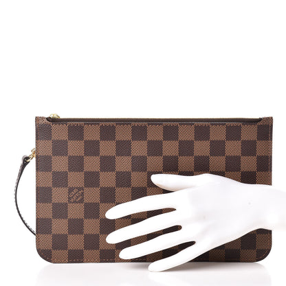 Louis Vuitton Damier Ebene Neverfull MM GM Pochette 2 of 9