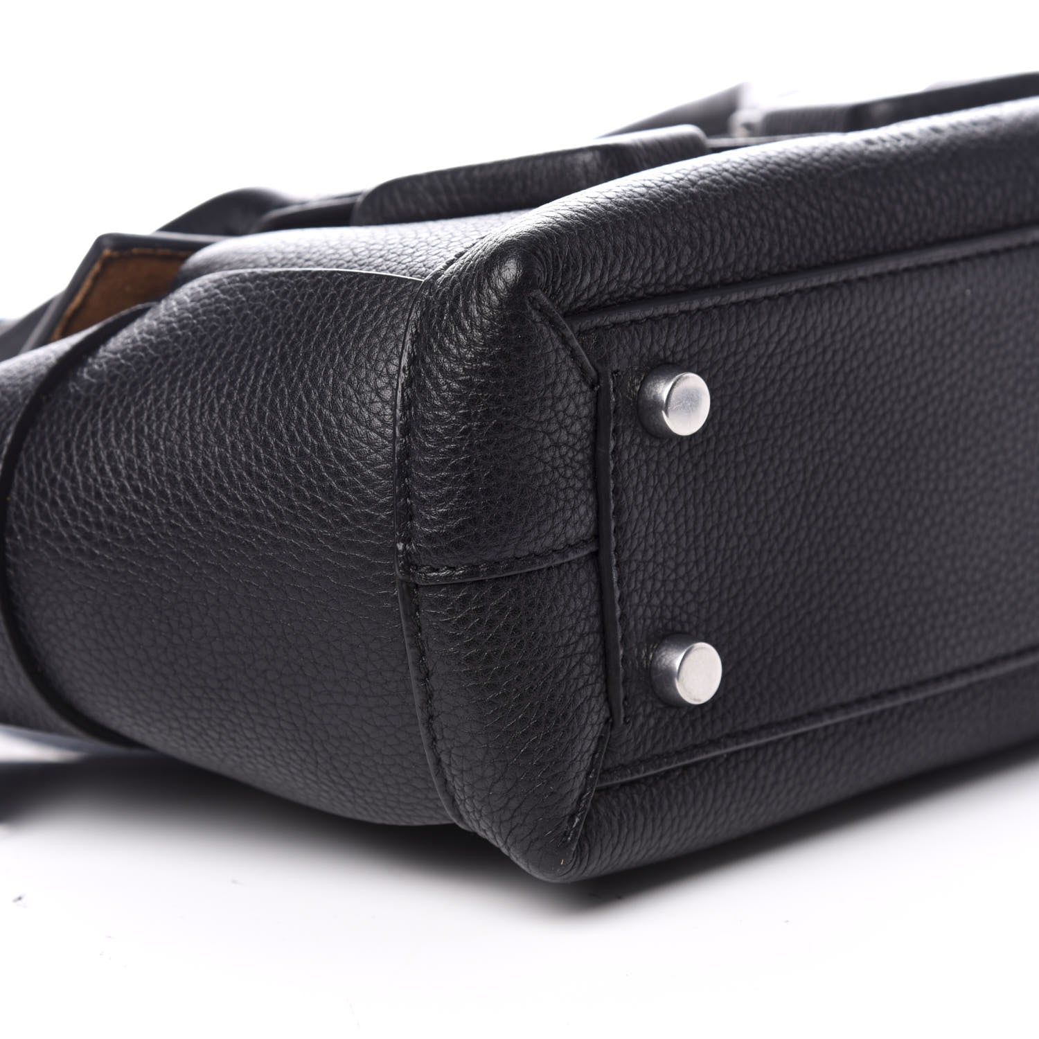 Bottega Veneta Grained Calfskin Mini Maxi Intrecciato Arco 33 Black 7 of 9