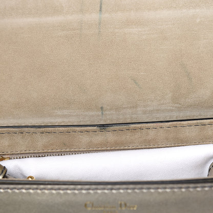 Christian Dior Metallic Smooth Calfskin Dio(r)evolution Flap Bag Gold 8 of 14