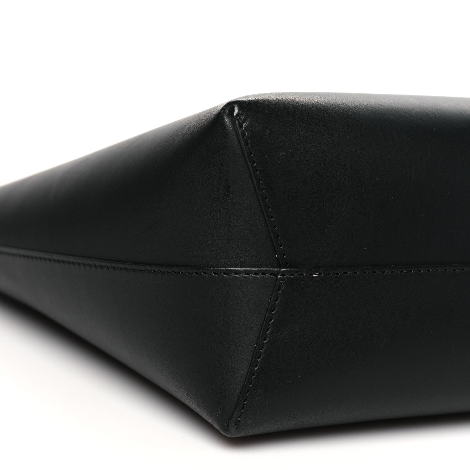 Mansur Gavriel Calfskin Small Shopping Tote Black Flamma 9 of 11