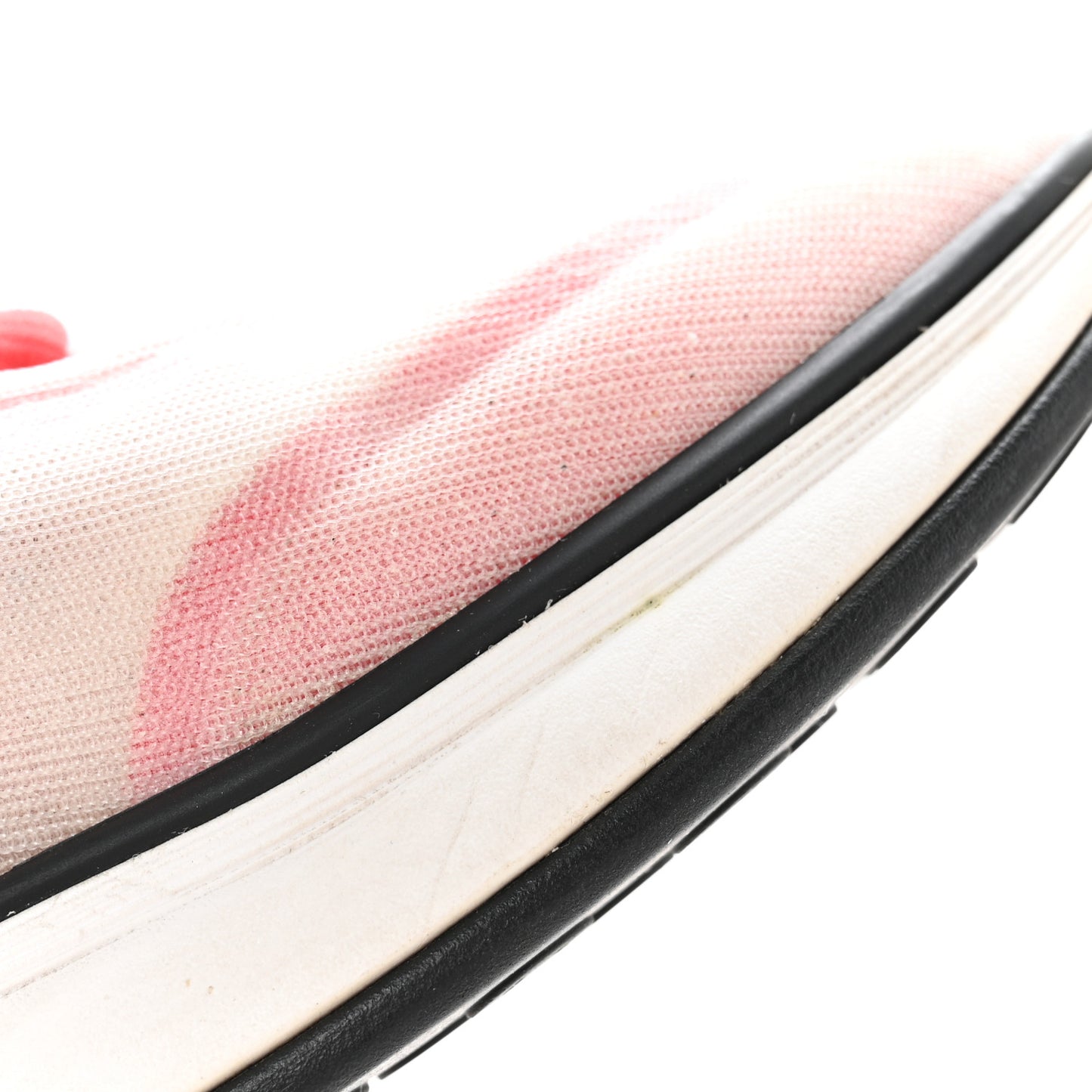 Mesh Lycra Womens CC Sneakers 37 White Red