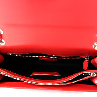 Bulgari Calfskin Plisse Serpenti Forever Crossbody Bag Red 6 of 12