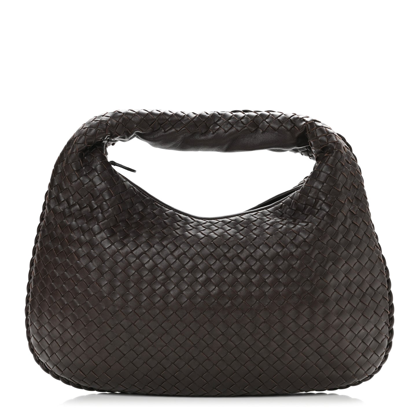 Nappa Intrecciato Medium Veneta Hobo Ebano
