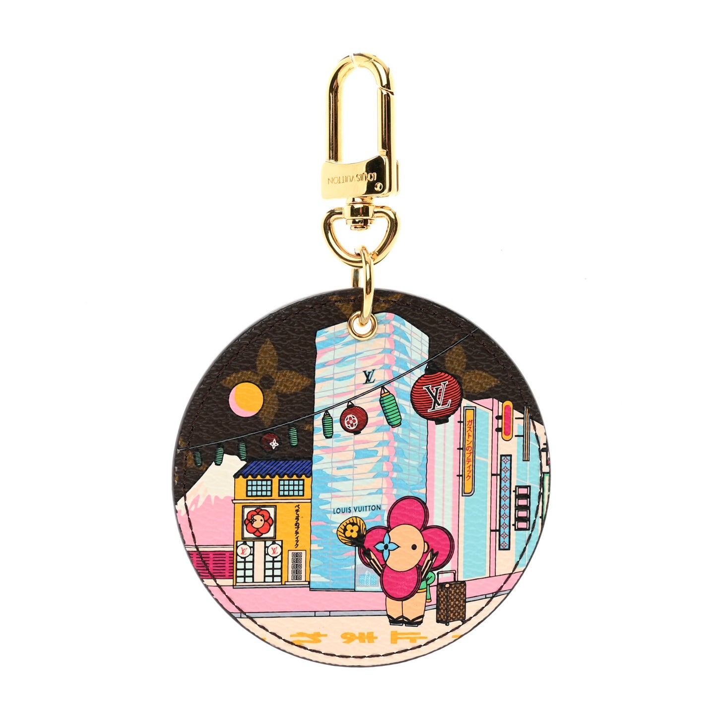Monogram 2022 Christmas Animation Tokyo Bag Charm Key Ring Blue