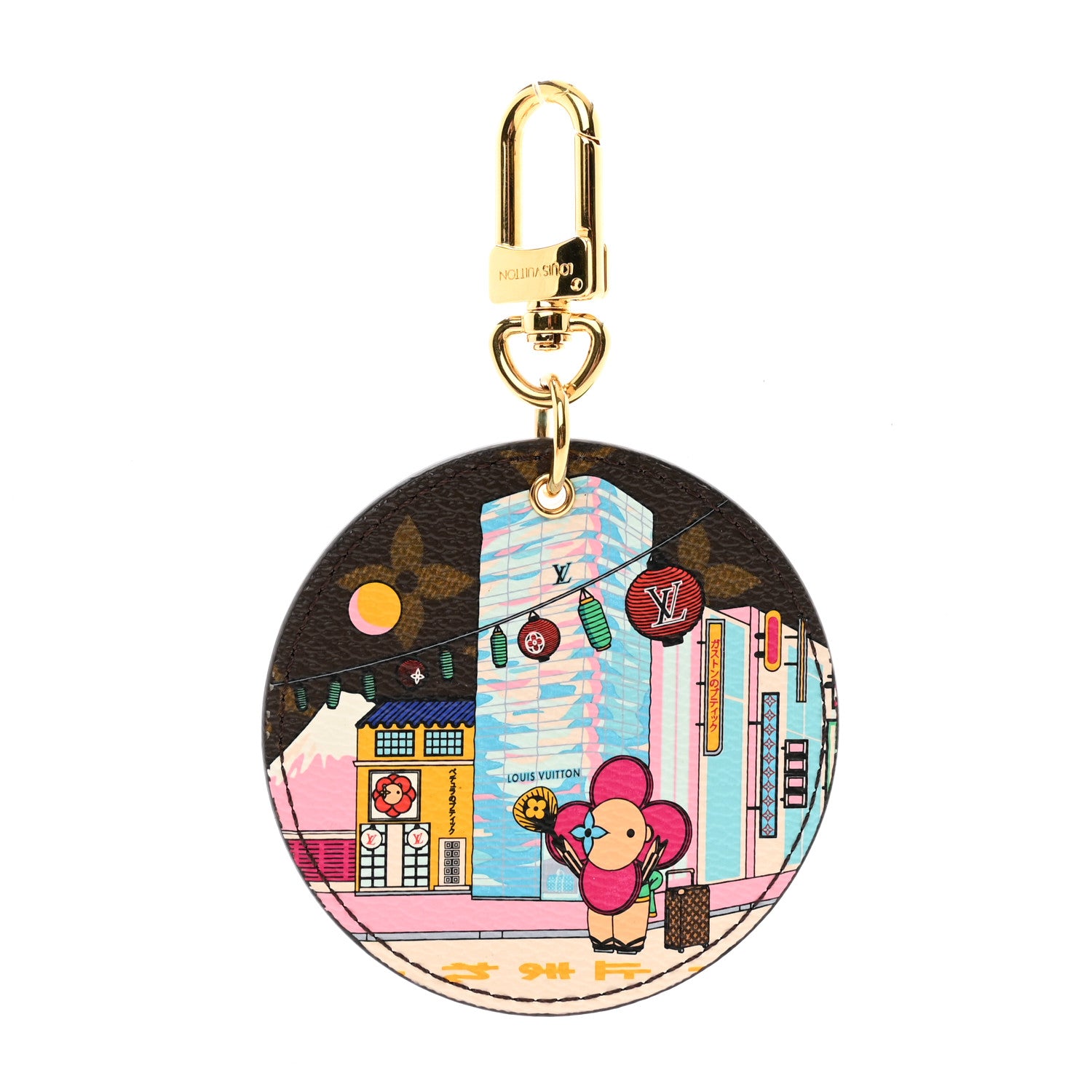 Louis Vuitton Monogram 2022 Christmas Animation Tokyo Bag Charm Key Ring Blue 1 of 4