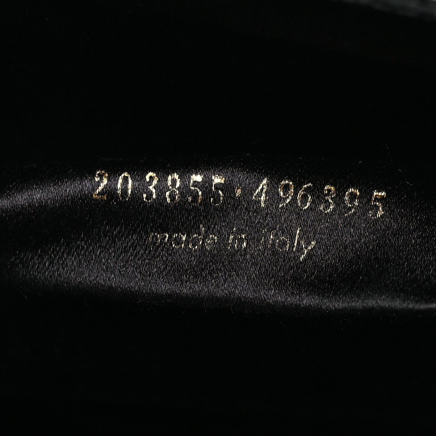 Saint Laurent Textured Patent Monogram Large Belle De Jour Clutch Black 7 of 8