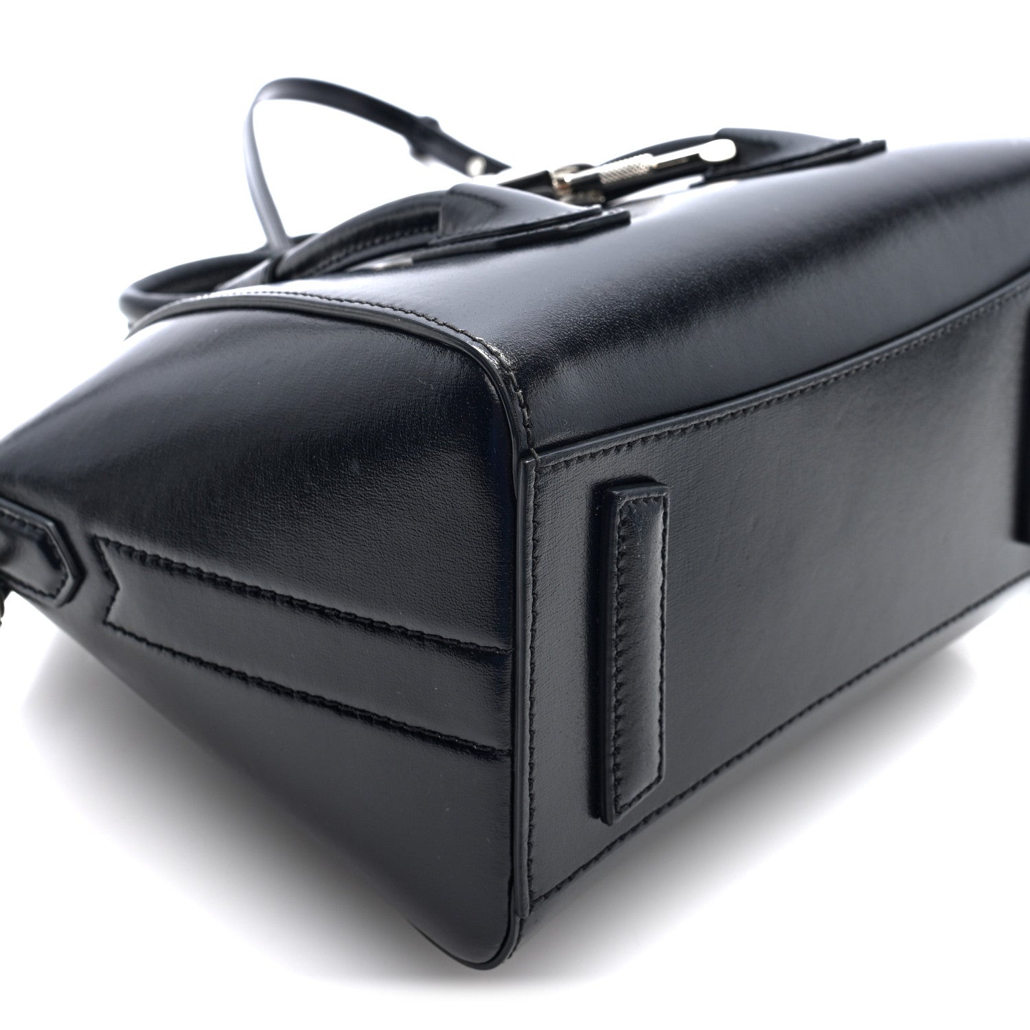 Givenchy Box Calfskin Mini Lock Antigona Shoulder Bag Black 8 of 9