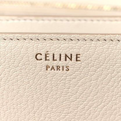 Celine Goatskin Medium Classic Box Flap Bag White 6 of 19