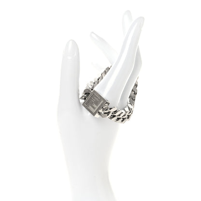 Fendi Metal FF Curb Link Bracelet Silver 2 of 4