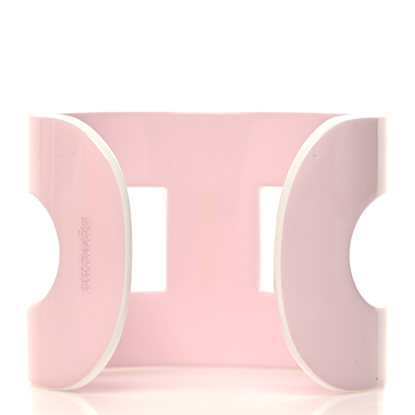 Lacquered Wood Ano Cuff PM Pink
