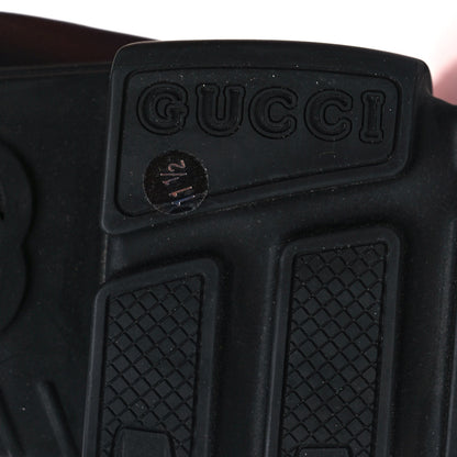 Gucci Casy Wool Quebec Calfskin Web Mens Interlocking G Lace Up Combat Boots Bitter Blue 6 of 9