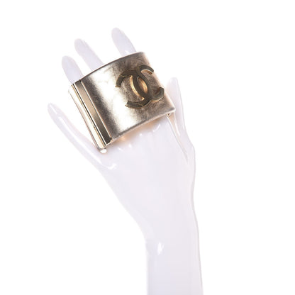 Chanel Metallic Lambskin CC Cuff Gold 2 of 4