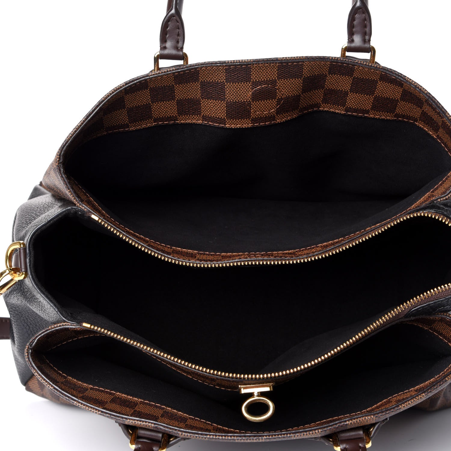 Louis Vuitton Cuir Taurillon Damier Ebene Normandy Black 4 of 10
