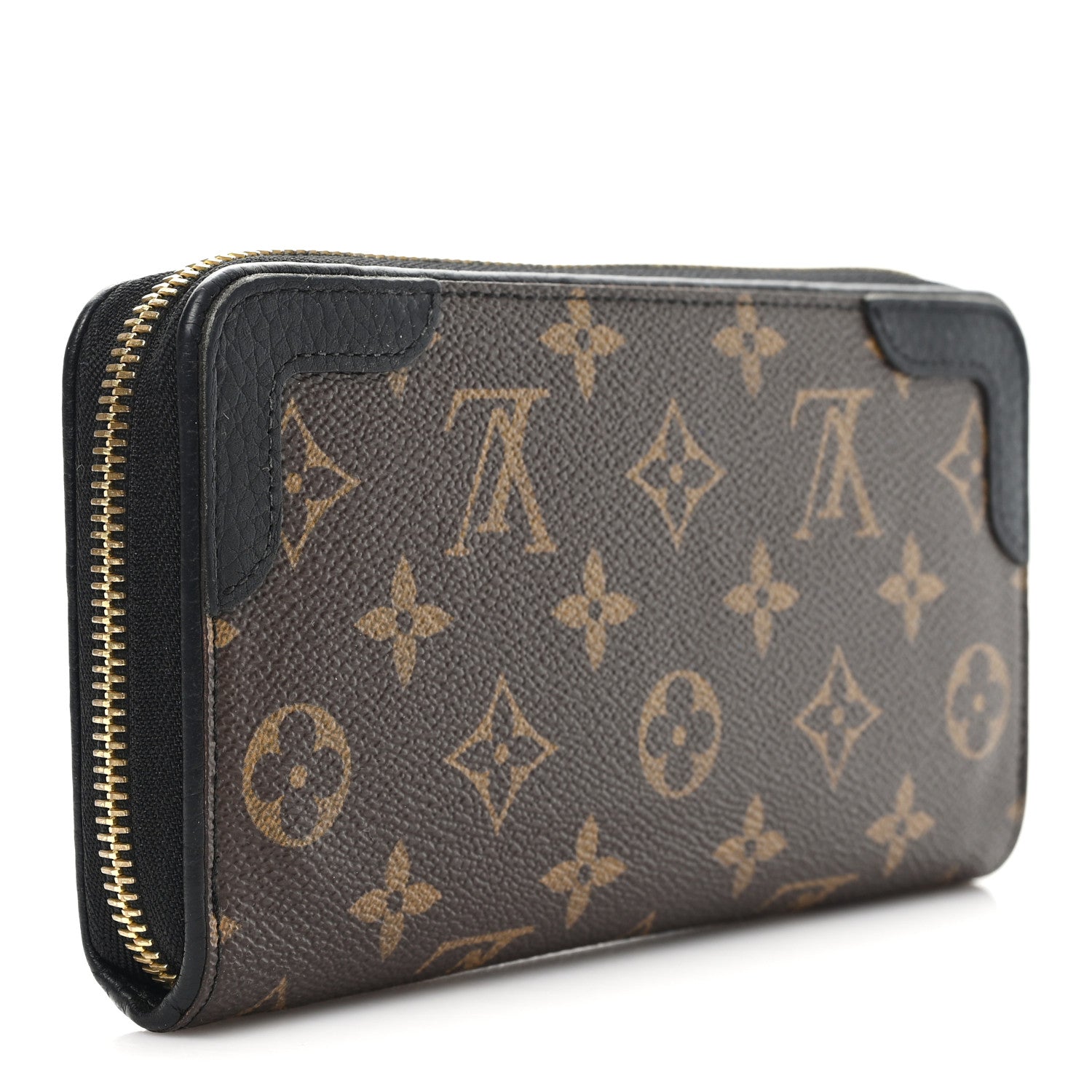 Louis Vuitton Monogram Zippy Retiro Wallet Black 3 of 7