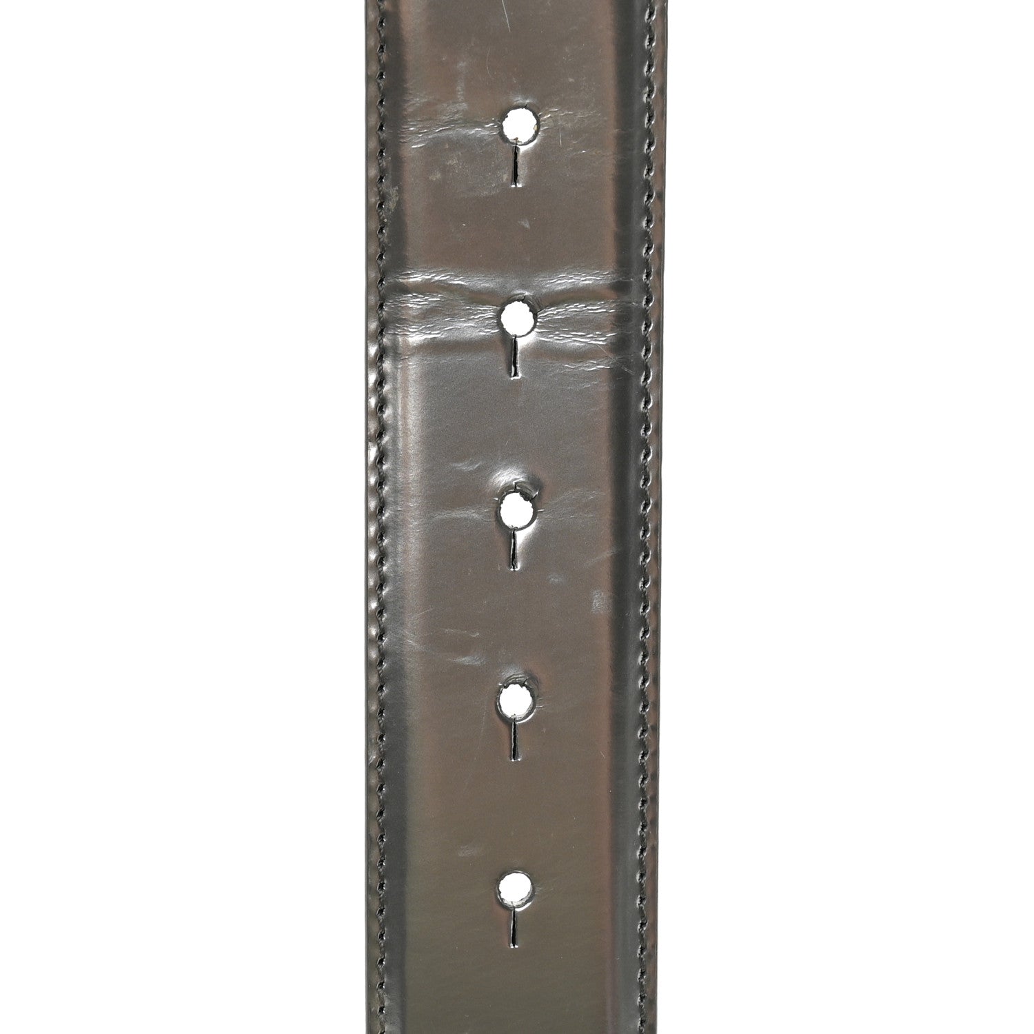 Versace Metallic Calfskin 4cm La Medusa Belt 100 40 Silver 6 of 6