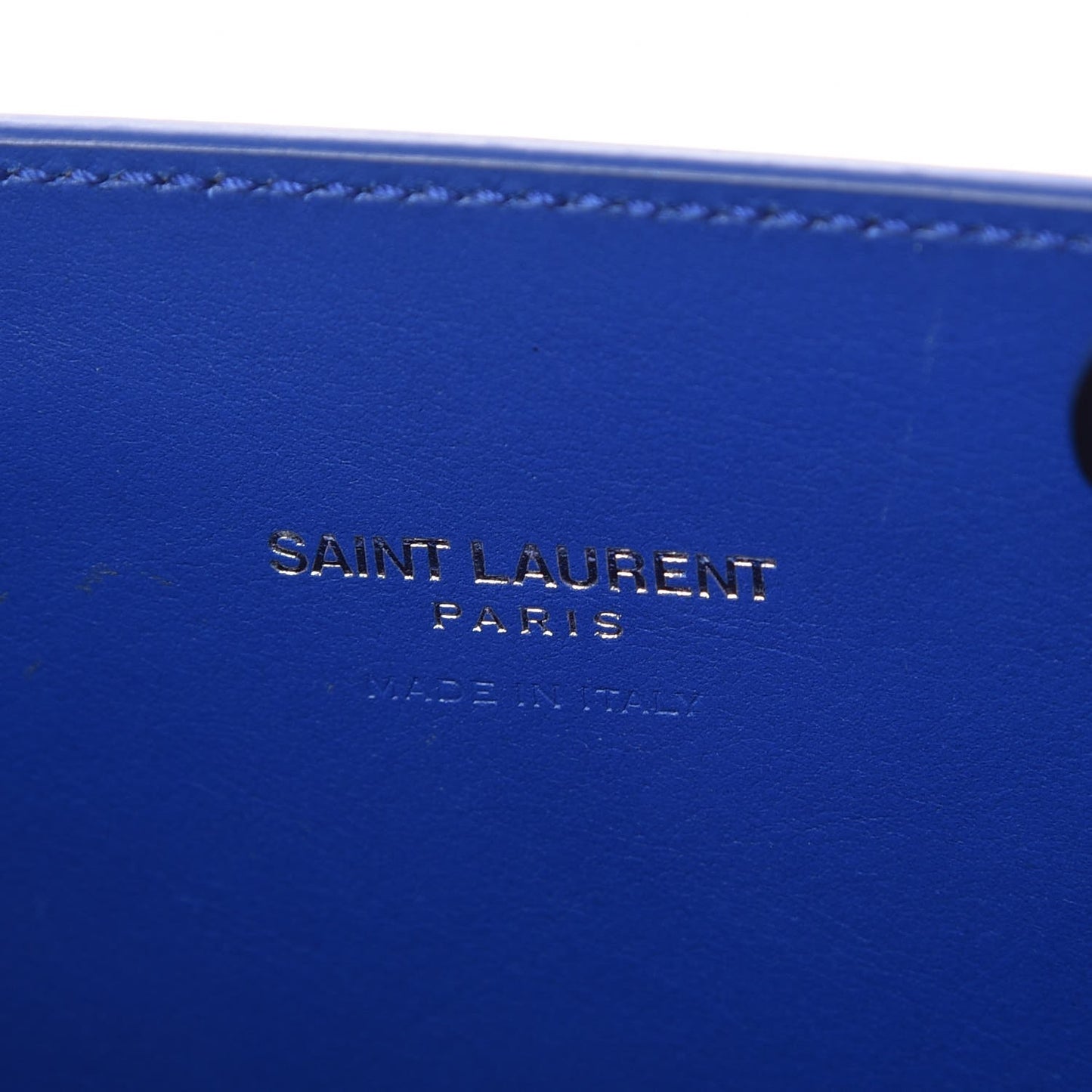 Calfskin Crocodile Embossed Nano Sac De Jour Royal Blue