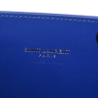 Saint Laurent Calfskin Crocodile Embossed Nano Sac De Jour Royal Blue 6 of 7