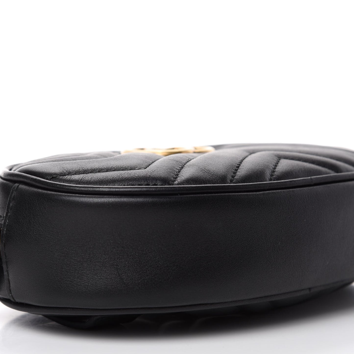 Calfskin Matelasse GG Marmont Belt Bag 85 34 Black