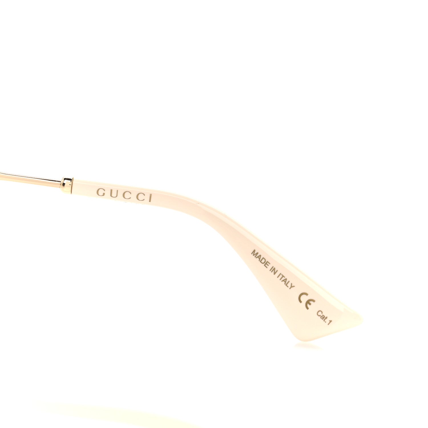 Gucci Metal Square Frame Sunglasses GG0817S Gold 6 of 8