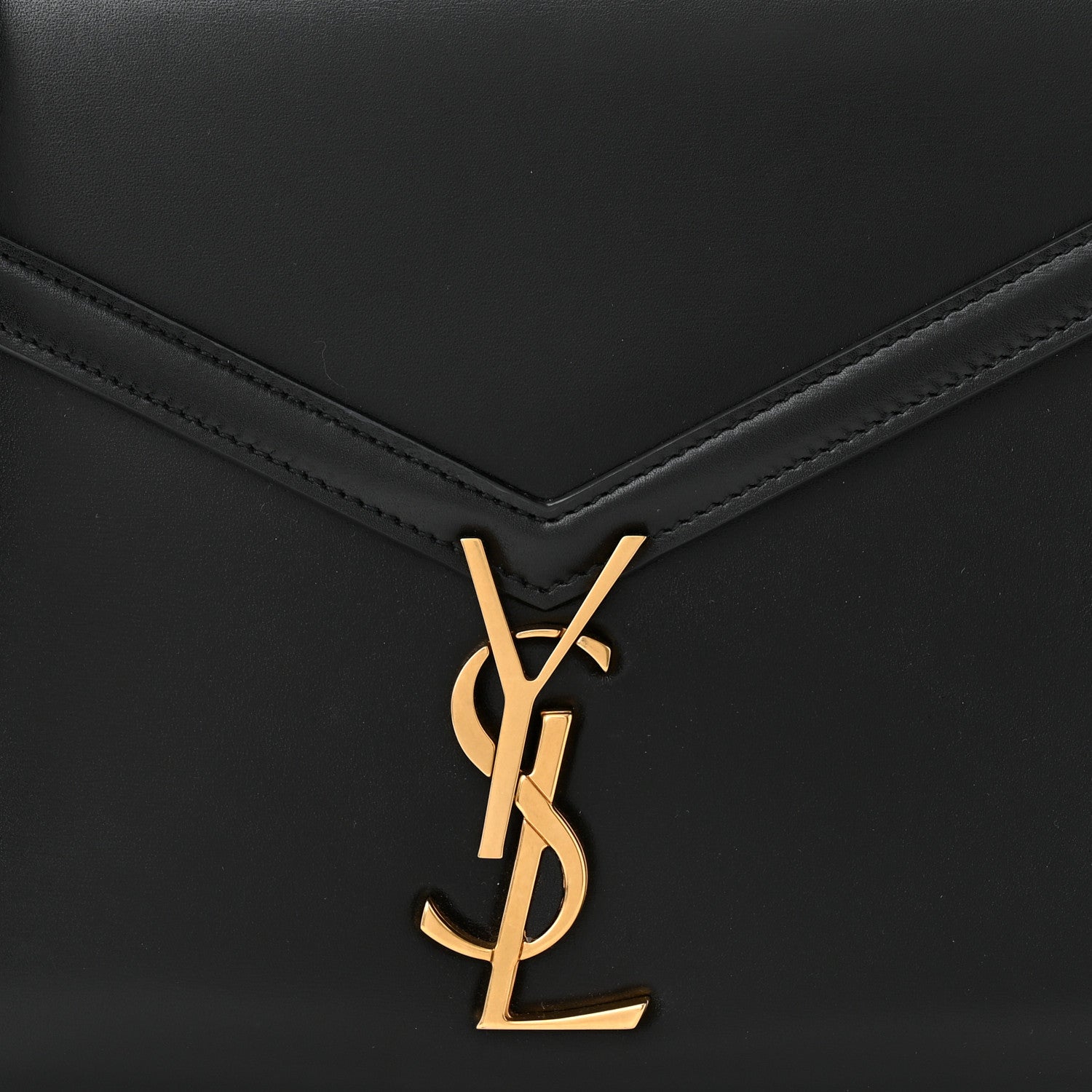 Saint Laurent SAINT LAURENT Smooth Calfskin Medium Classic Monogram Cassandra Top Handle Black Rouge Legion 7 of 9