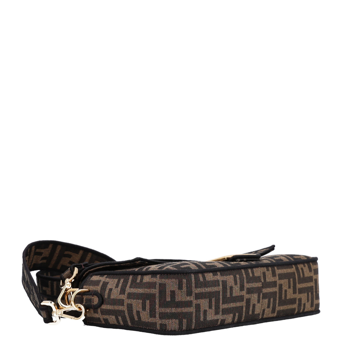 Fabric Jacquard FF 1974 Medium Baguette Tobacco Moro Black