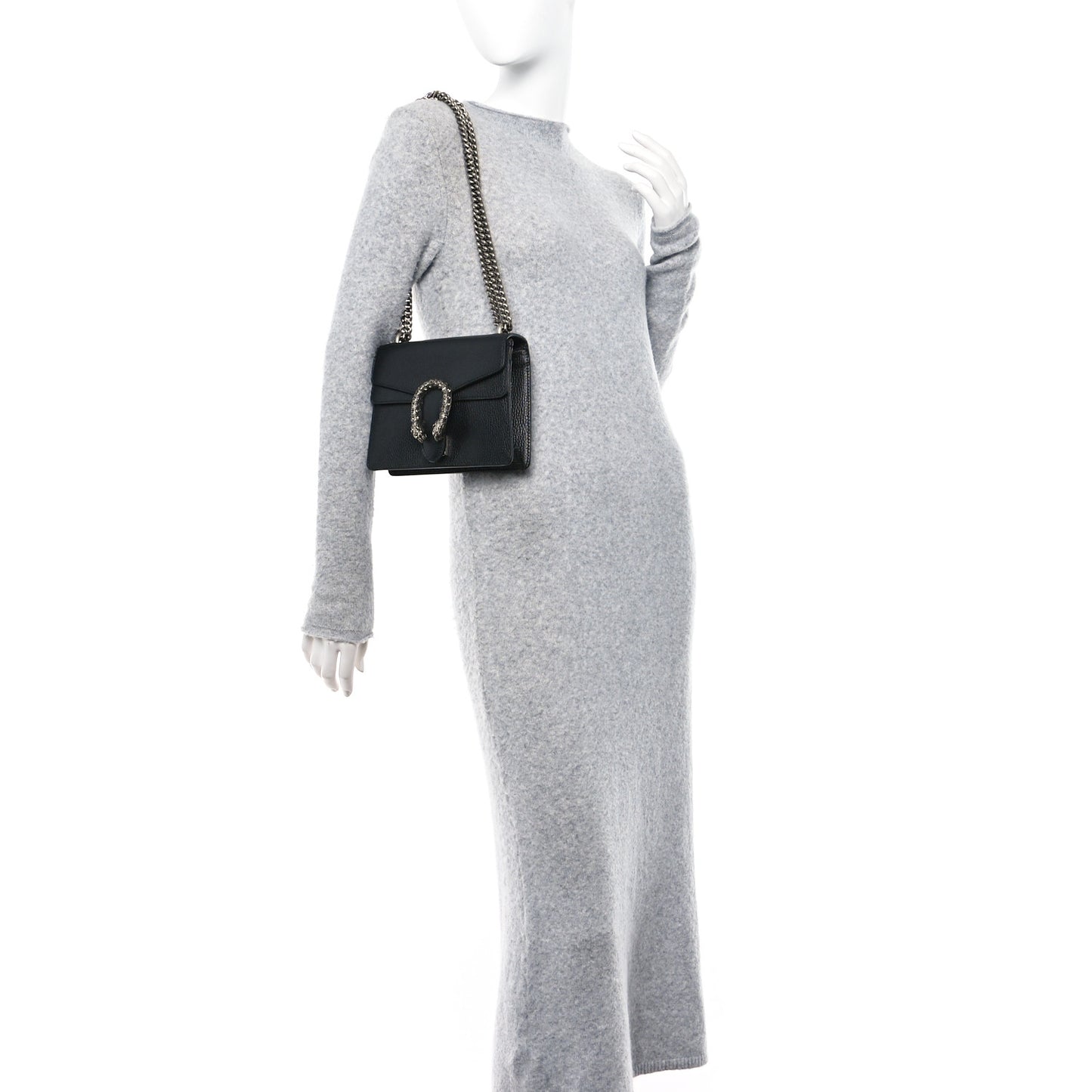 Calfskin Mini Dionysus Shoulder Bag Black