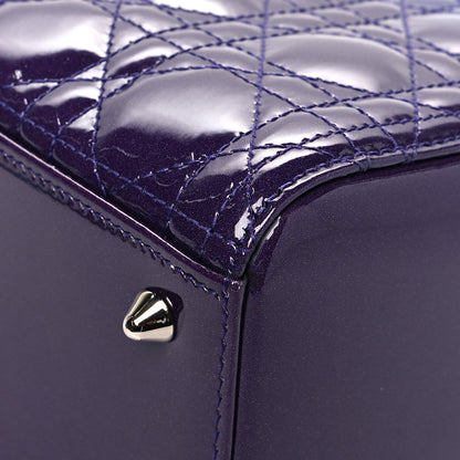 Christian Dior Patent Cannage Gradient Medium Lady Dior Purple Blue 12 of 12