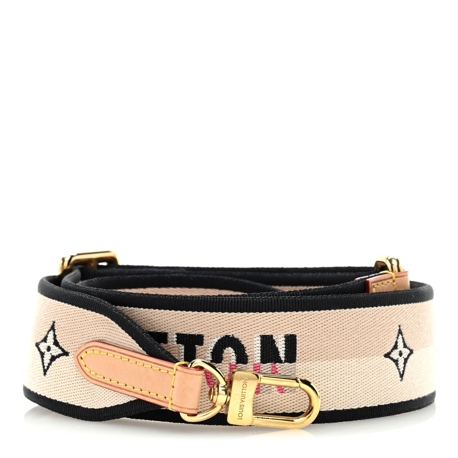 Louis Vuitton Jacquard Diane Shoulder Strap Black 1 of 3