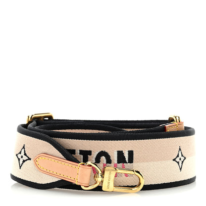 Louis Vuitton Jacquard Diane Shoulder Strap Black 1 of 3