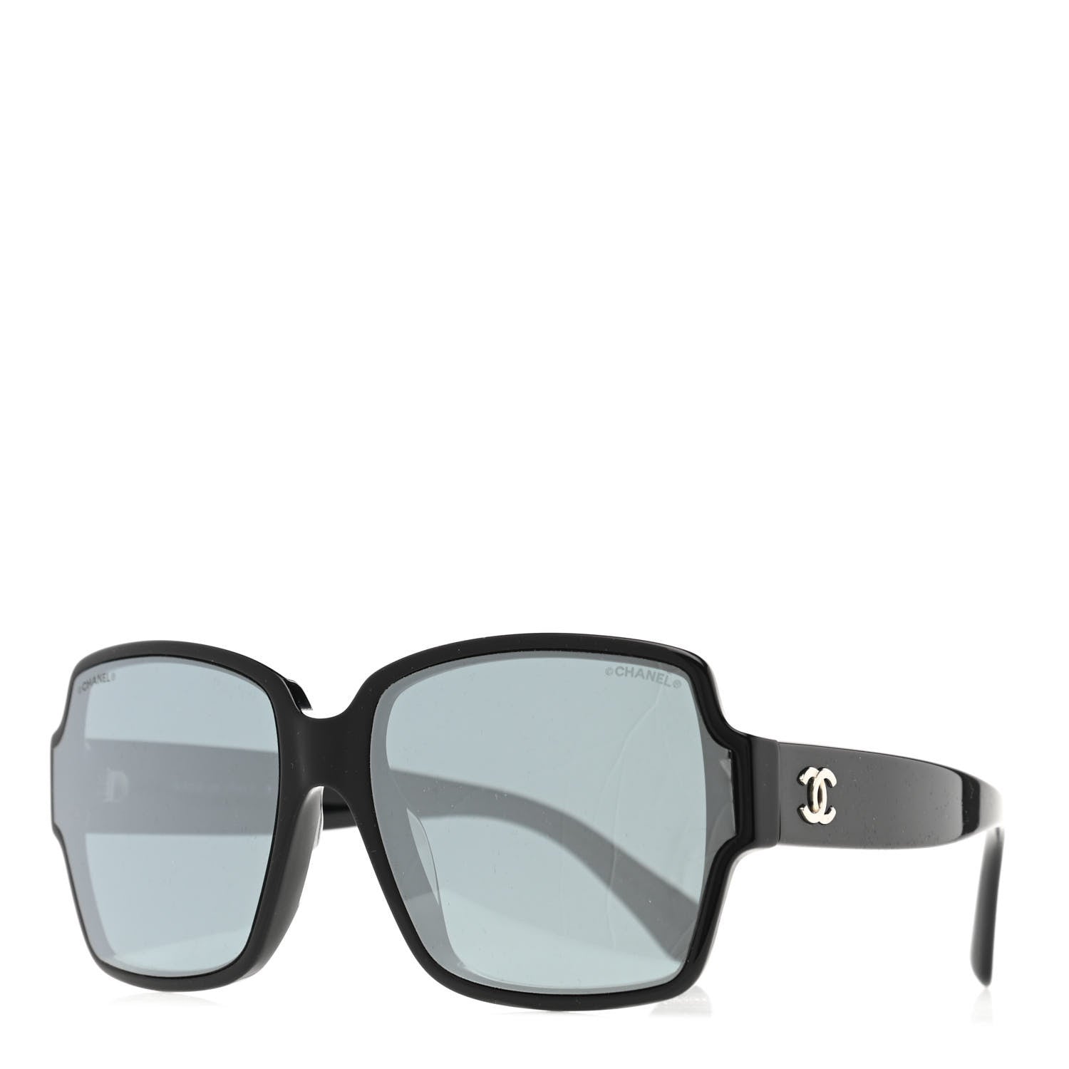 Chanel Acetate Square CC Sunglasses 5385 Black 1 of 8