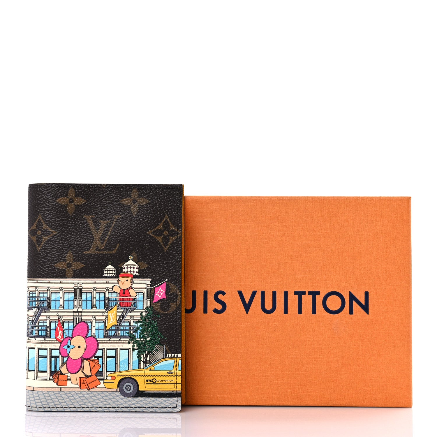 Louis Vuitton Monogram 2022 Christmas Animation New York Soho Passport Cover Yellow 7 of 7