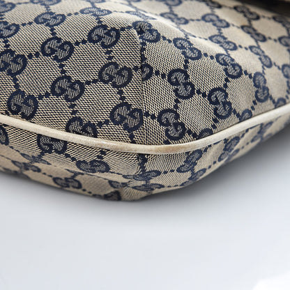Gucci Monogram Web Crossbody Messenger White Navy 9 of 12