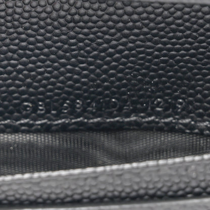 Saint Laurent Grain De Poudre North South Chain Wallet Black 8 of 9