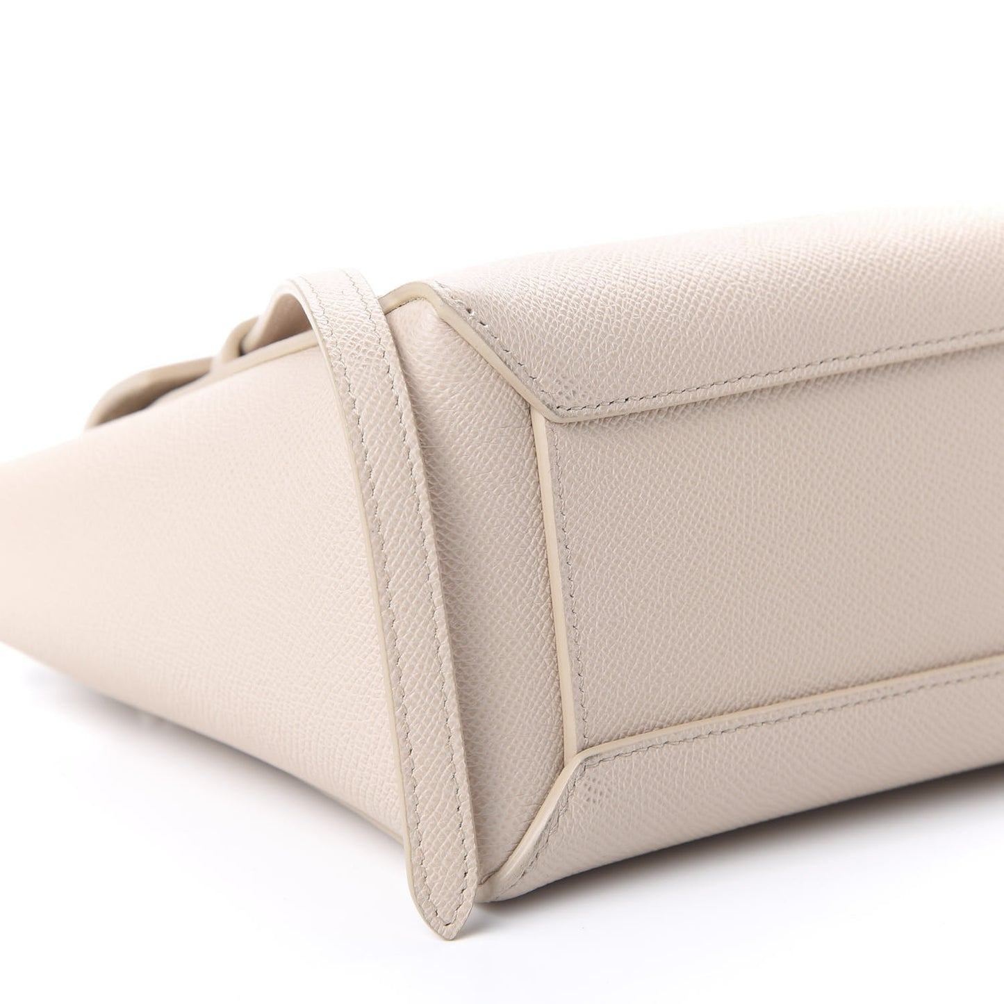 Grained Calfskin Nano Belt Bag Powder
