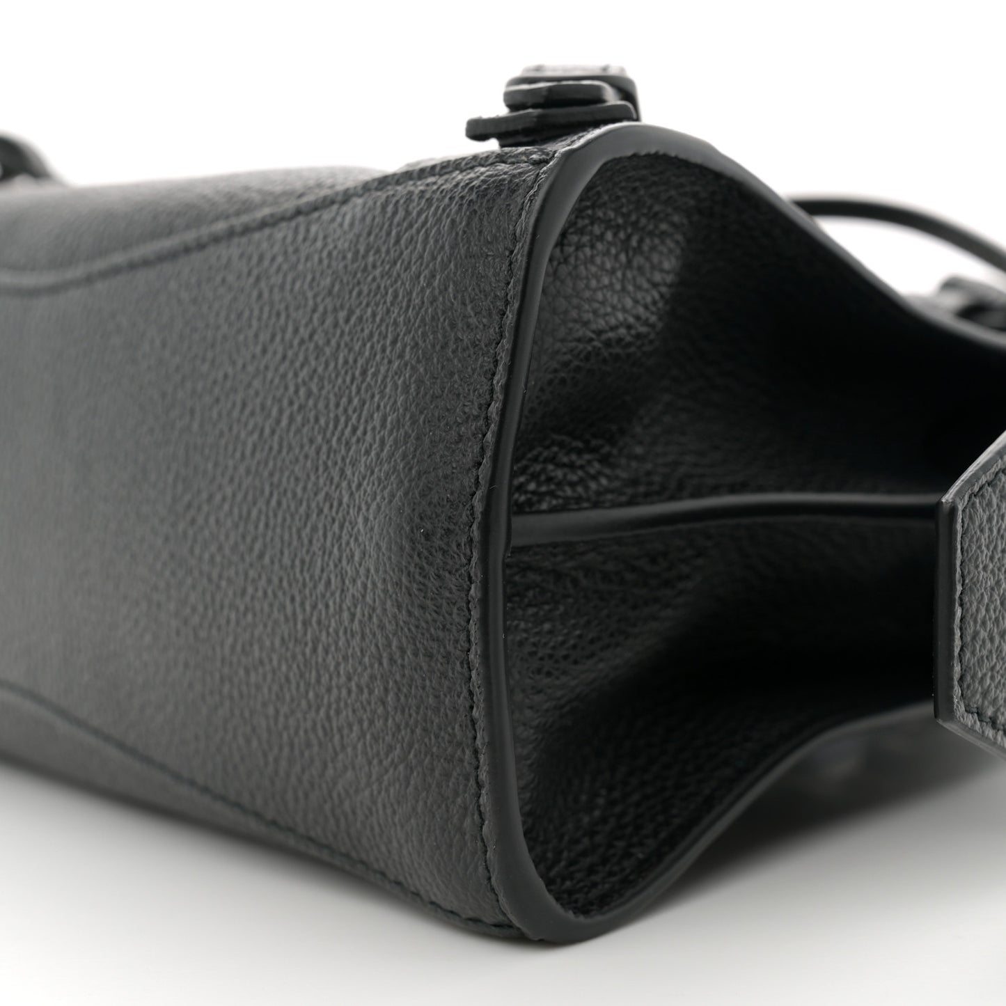 Grained Calfskin Neo Classic Black Hardware Mini City Black