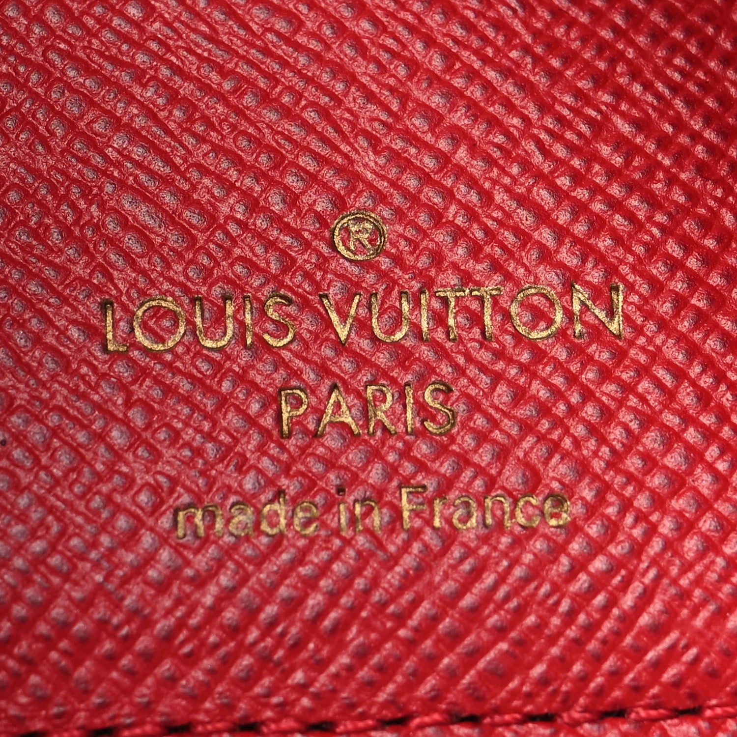 Louis Vuitton Damier Ebene Stories Victorine Wallet Red 7 of 9