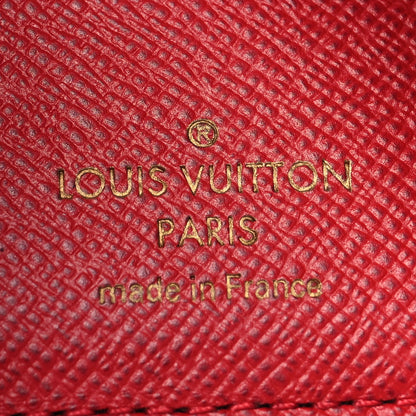 Louis Vuitton Damier Ebene Stories Victorine Wallet Red 7 of 9